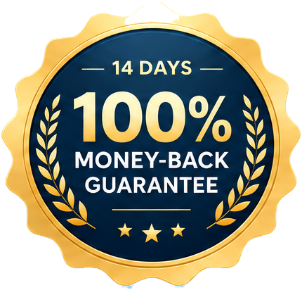 14 days, 100% money-back guarantee
